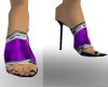 (R)purple silk heels