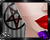 Ss::Red Pentagram Hoops