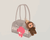 SC White Labubu Bag
