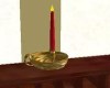 Candle with Brass Holder