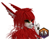 hair athena red furry