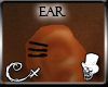 [CX]Ear rings black R