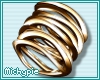 Wavy Bracelet (Gold) (L)
