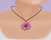 A~Pink Daisy Necklace