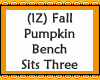 Fall Pumpkin Bench