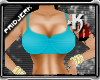 !P™ Cropped Top Lgt Blue