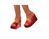 ~B~Red Wedgie Shoes