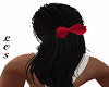 Pulled Back w/Red Bow