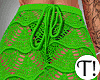 T! Green Crochet Skirt