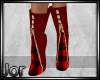 *JJ* Red Ankle Boots