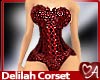 .a Delilah Corset Red