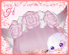 |H| Rose Headress Pink