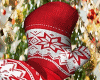 Red Xmas Gloves M