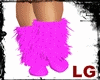LG Pink Fur Boots