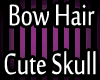 Bow Hair emo Skull III