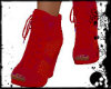 Red mesh boot