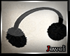 J*Ariel Black Earmuffs