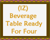 Beverage Table Ready