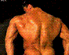 Muscle man showing butt