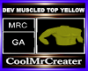 DEV MUSCLED TOP YELLOW