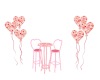 pink love table for 2