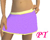 Purple Skirt Yellow Trim