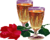Glasses with a Rose