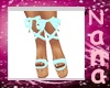 Aquamarine Hippie Sandal
