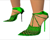 Green fantasy high heel