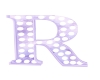 Lilac Blinking Letter R
