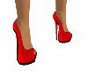 red peeptoe shoes