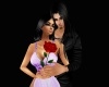 rose and  hug pose