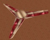 SM Gold/Red Ceiling Fan