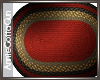 Braided Red Oval Rug