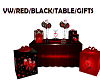 VW/RED/BLACK/TABLE/GIFTS