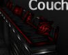 *J* 10 Seat Couch blk/Re