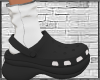 Crocs/socks black