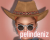 [P] Western suede hat