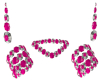 Ava 5Pc Pink Jewelry Set