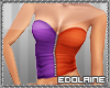 E~ Purple & Orange Top