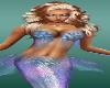 Blond Queen Mermaid BLue Pink Purple Tail Princess Halloween