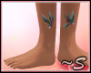 ~S HD Bird Ankle Tattoos