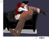 [LS]Black Kisspose Chair