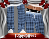 Plaid Pjs Pants Babyblue