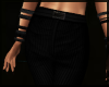 Black Pin Stripe Pants