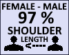 Shoulder length 97%