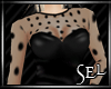 [S] Black dot dress