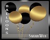 Gold Black Anim Balloons