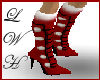 red santa boots