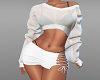 mesh white outfit